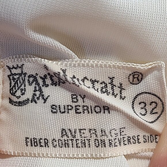 Vintage ARISTOCRAT Off White LACE 1950'S Slip Dress Negligee Nightgown - Picture 8 of 9